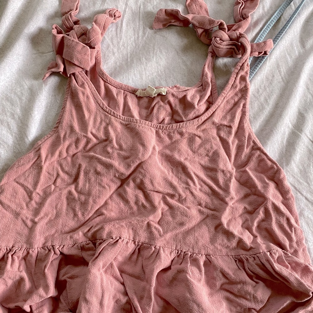 PACSUN PINK FLOWY TANK